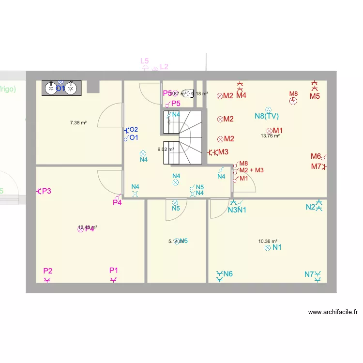 Plan &eacute;l&eacute;ctrique NOUVEAU. Plan de 