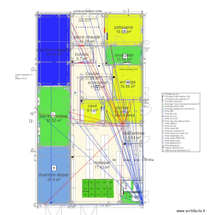 plan montussan v16 tuyau eau. Plan de 35 pièces et 607 m2