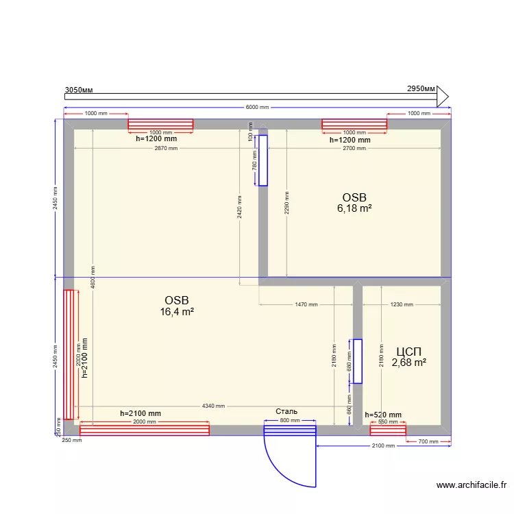Double Square Переславль. Plan de 