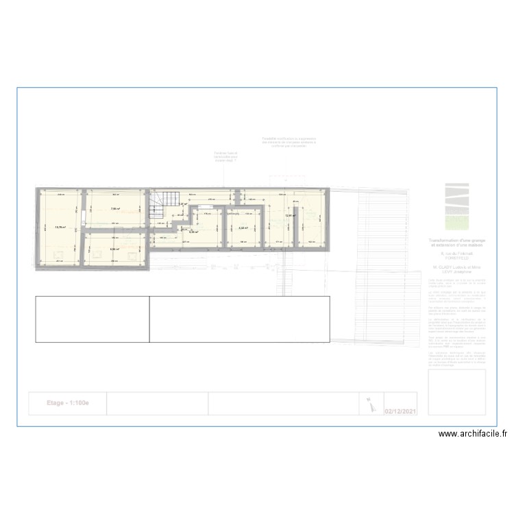 ludojosephine2. Plan de 7 pièces et 57 m2