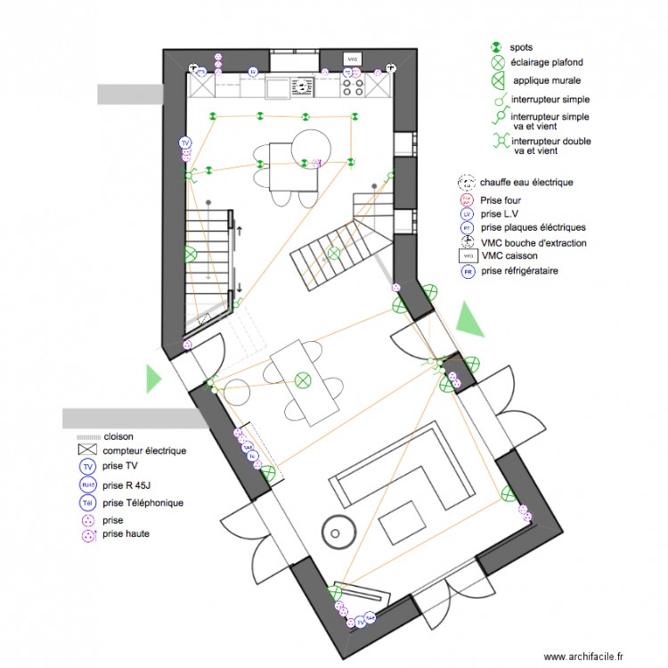 sêillâns . Plan de 0 pièce et 0 m2