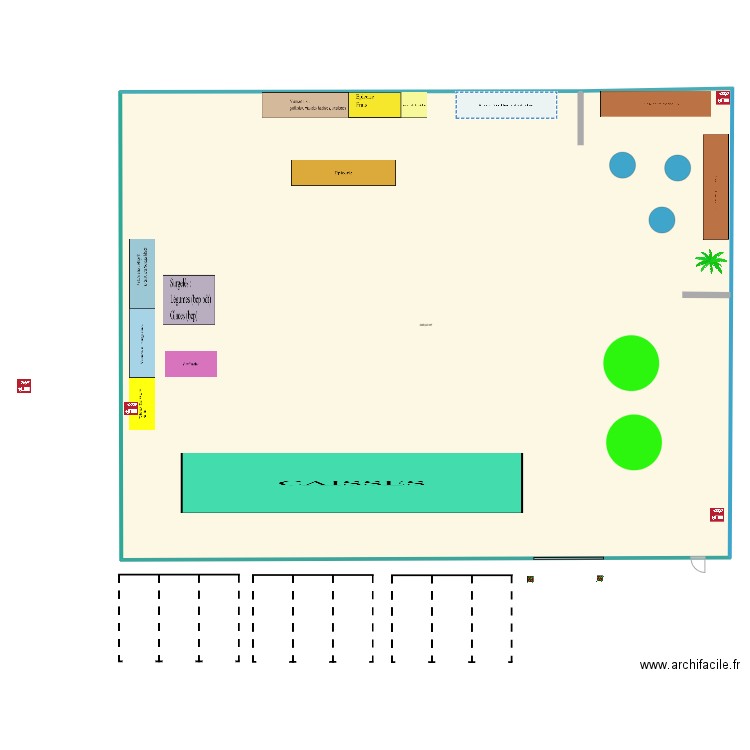 Plan de masse GREEN BIO. Plan de 1 pièce et 938 m2