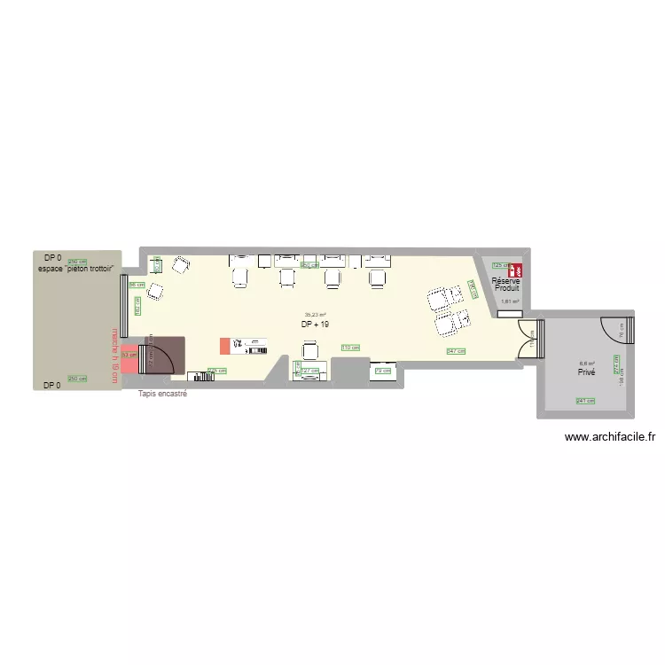 AYANA AVANT TRAVAUX. Plan de 