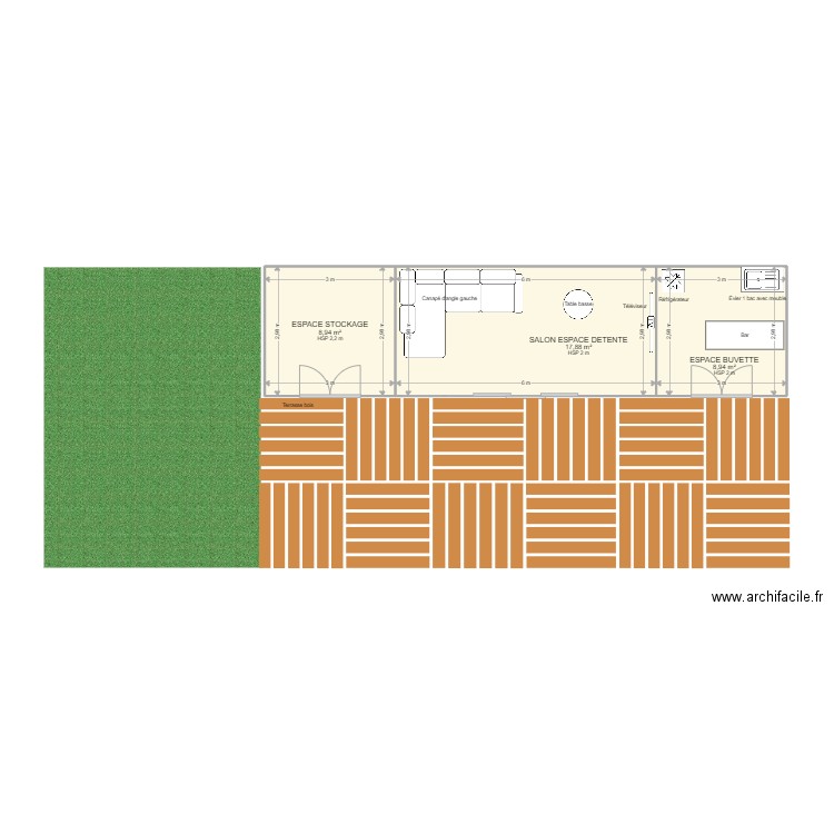 VAUZELLES A.S.A. 51 58 0032 - Plan Clubhouse Padel Beach Tennis (2022). Plan de 0 pièce et 0 m2