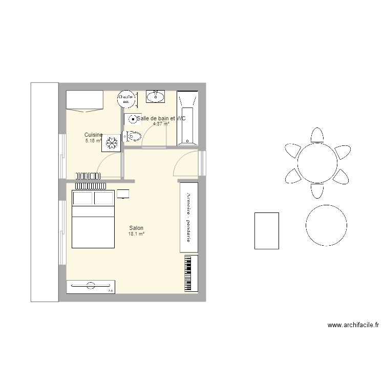 Plan appartement Bordeaux. Plan de 0 pièce et 0 m2