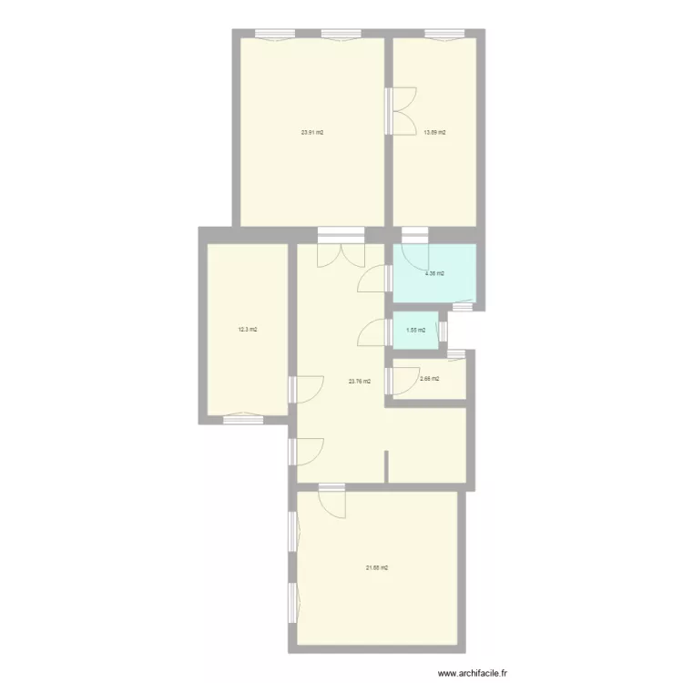 Appartement visite du 30 Mars PLAN DE BASE. Plan de 
