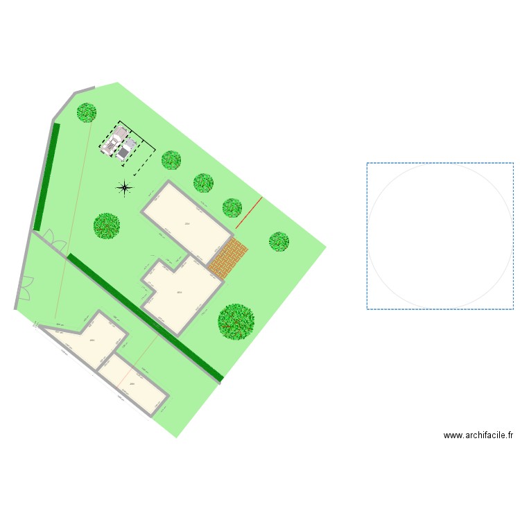 Ducis ML PArcelle 1602. Plan de 4 pièces et 242 m2