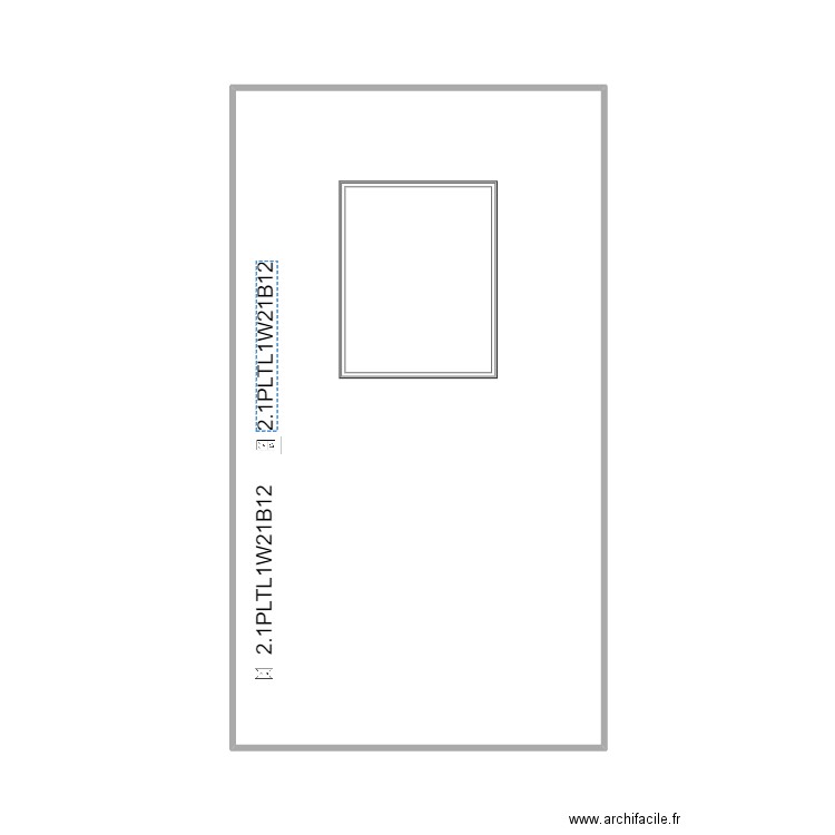 wall 21 bedroom 2 plugs X 3. Plan de 1 pièce et 32 m2