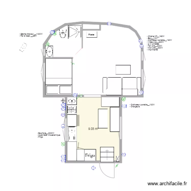 LOGEMENT MARINIER. Plan de 