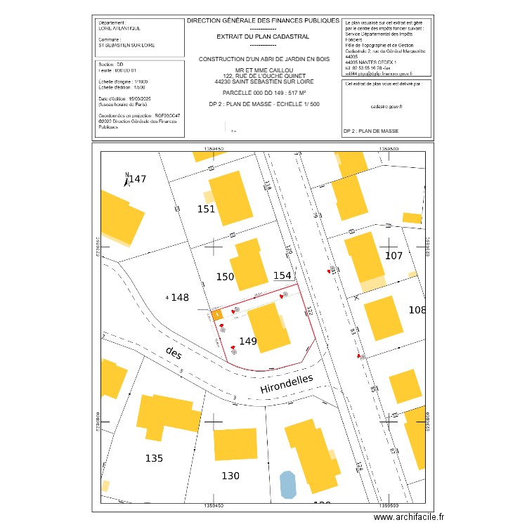 DP 2 CAILLOU. Plan de 0 pièce et 0 m2