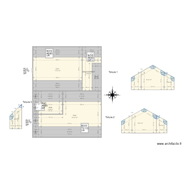 GEGARD. Plan de 0 pièce et 0 m2