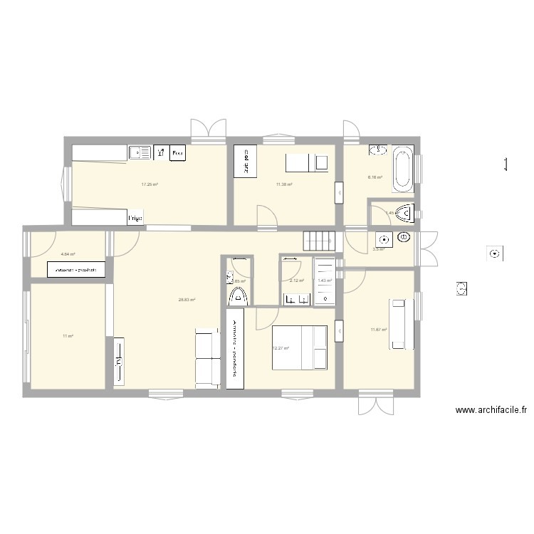 Maison Alex et Emilie v7. Plan de 0 pièce et 0 m2