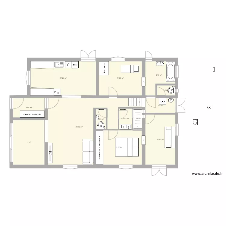 Maison Alex et Emilie v7. Plan de 