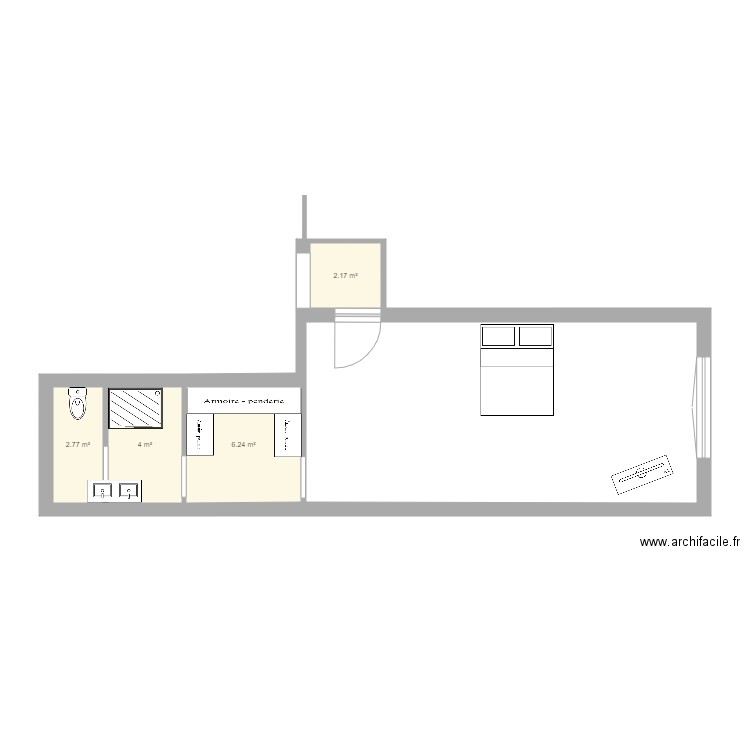 keller. Plan de 0 pièce et 0 m2