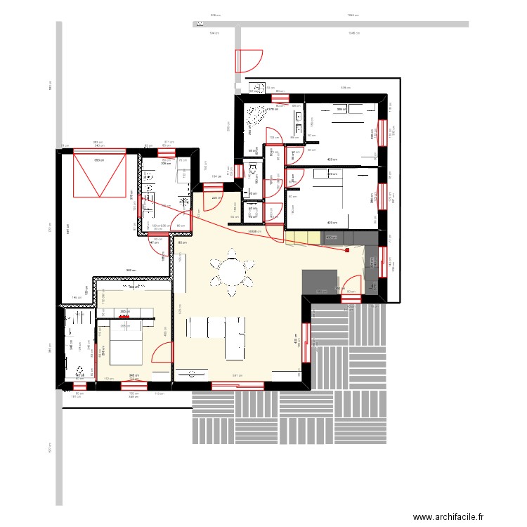 plan  SEMUSSAC. Plan de 11 pièces et 143 m2