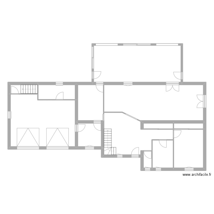 Seb RDC. Plan de 12 pièces et 188 m2