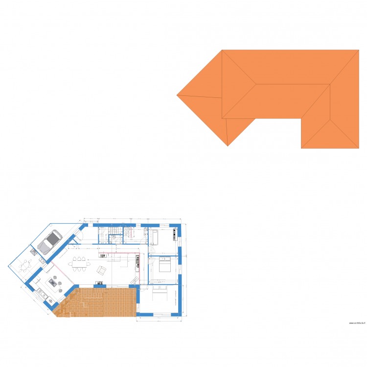 villa plein pied 17juin 2018  plan3. Plan de 0 pièce et 0 m2