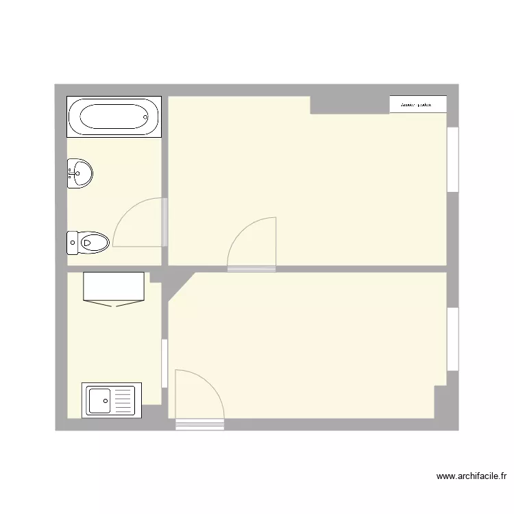 5 Passage Montgallet RDC. Plan de 