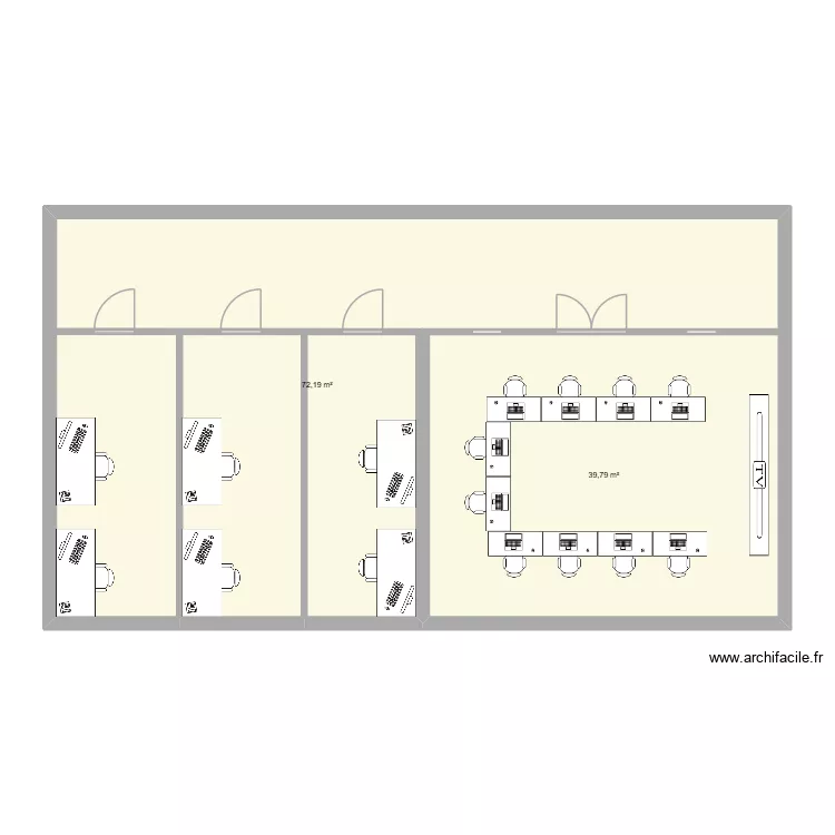 Implantation n°1. Plan de 2 et 112 m² Implantation n°1. Plan de 2 et 112 m²