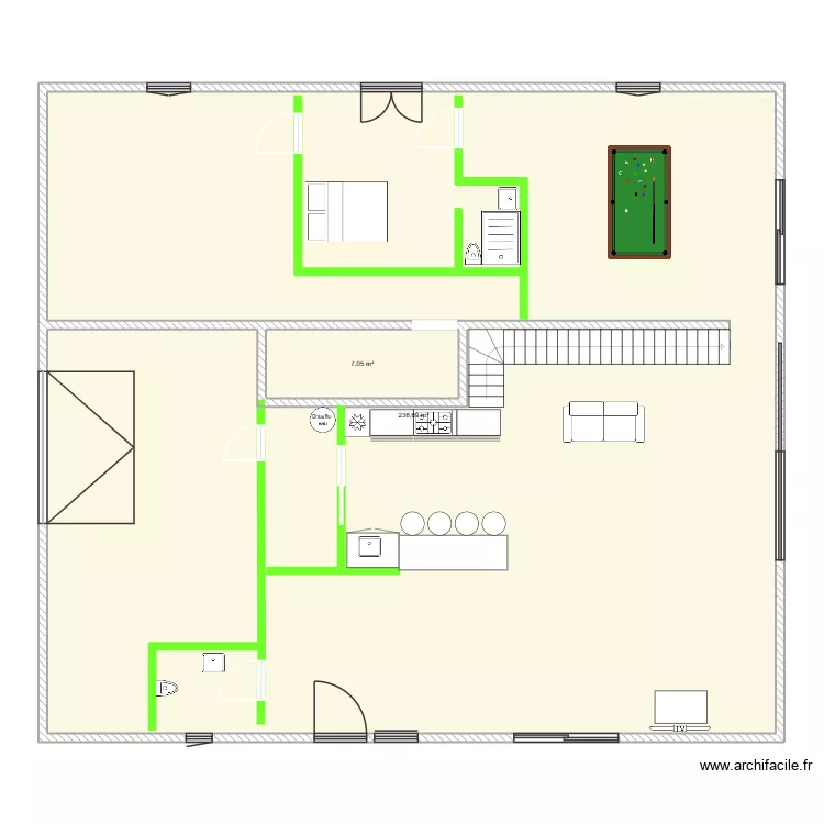 Maison RDC. Plan de Maison RDC. Plan de
