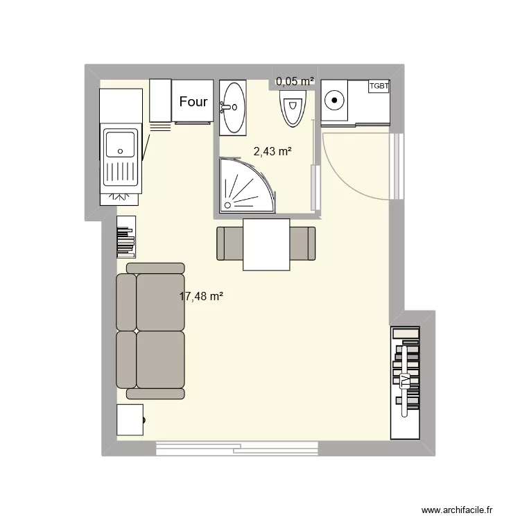Vincennes Strasbourg RDC. Plan de 3 et 20 m² Vincennes Strasbourg RDC. Plan de 3 et 20 m²