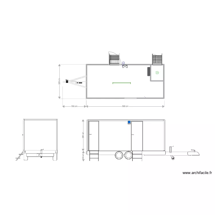 BVR FABRICATION 8 places base. Plan de 