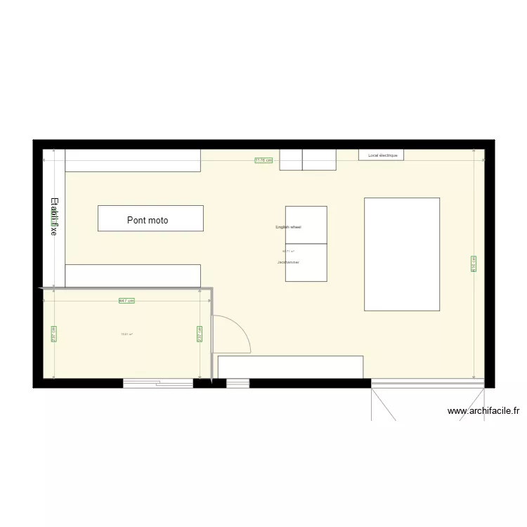 Bureau atelier 01 20. Plan de 