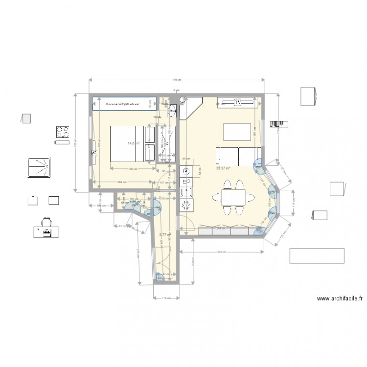 DIDIER PROJETE. Plan de 0 pièce et 0 m2