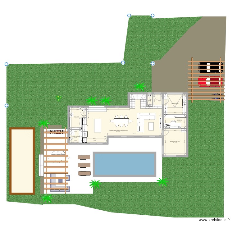 MAISON ST LAURENT - final. Plan de 16 pièces et 193 m2