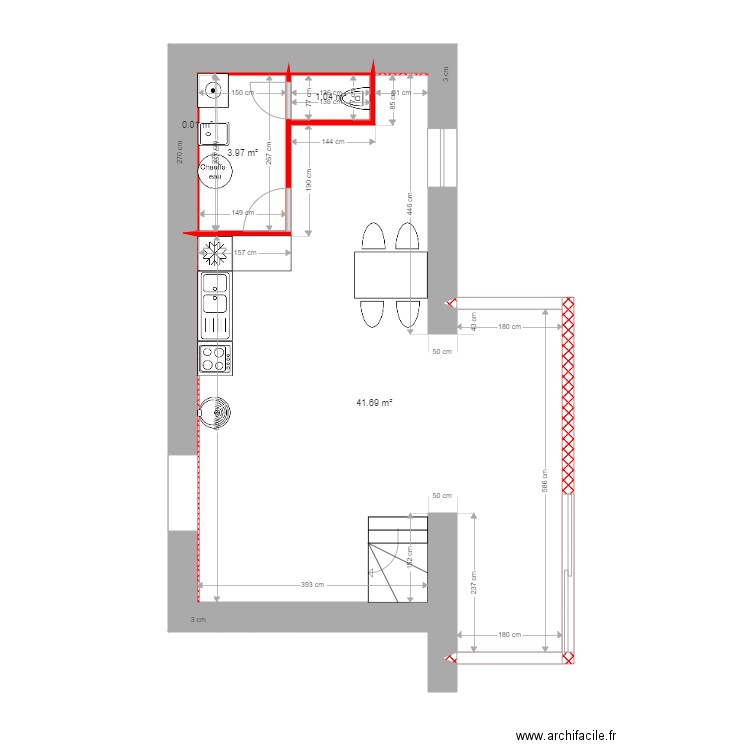 Rochet Projet 1 RDC. Plan de 0 pièce et 0 m2