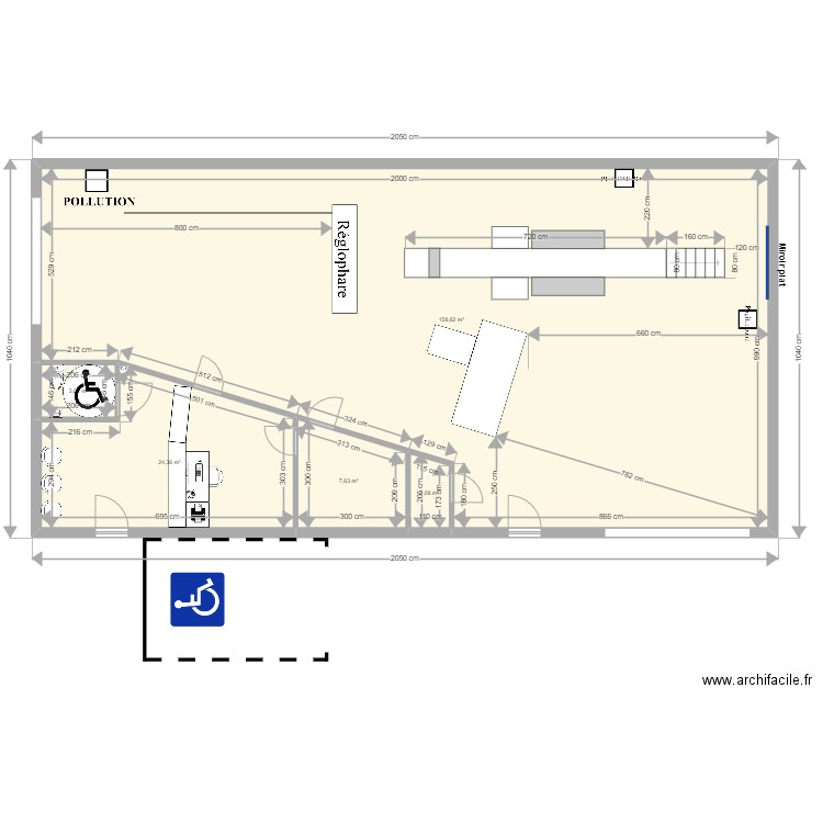 CCT VL Saint André de la Marche. Plan de 5 pièces et 196 m2