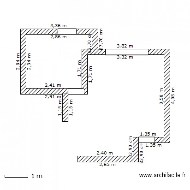 chalet. Plan de 0 pièce et 0 m2