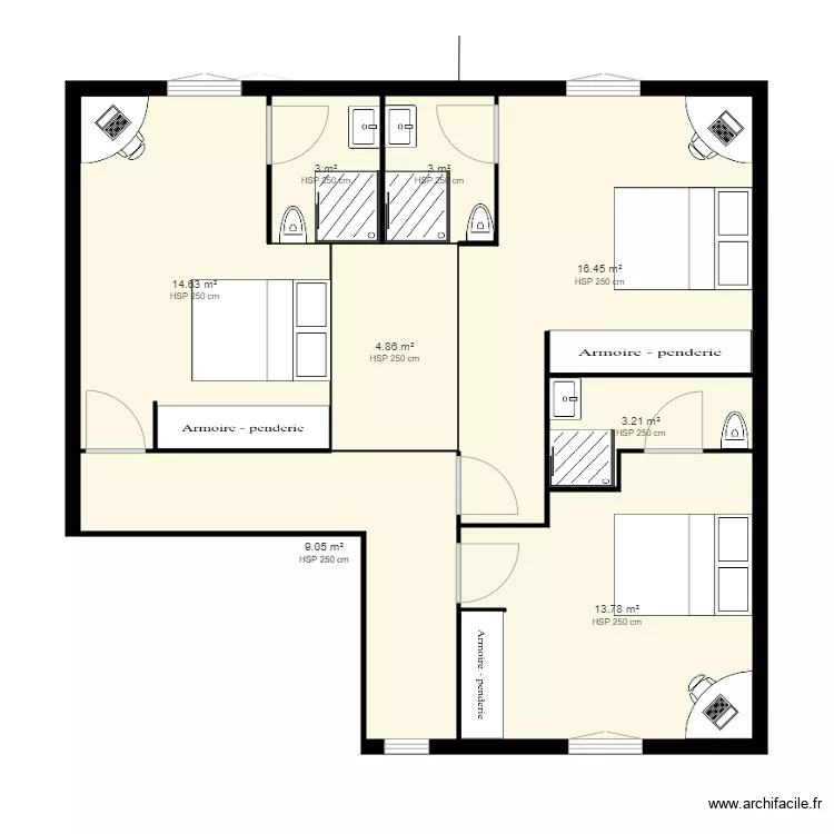 projet futur maison. Plan de 