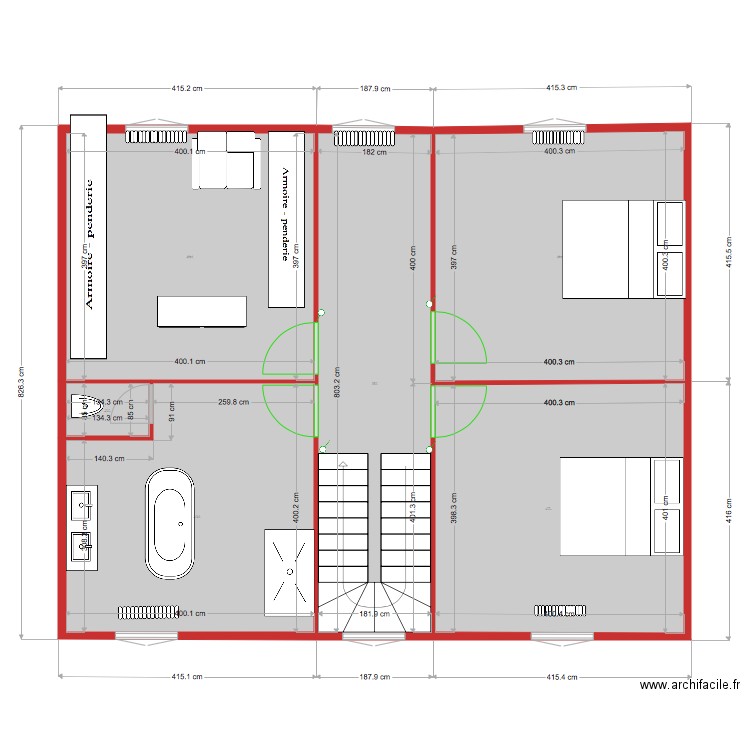 etage orville def. Plan de 0 pièce et 0 m2