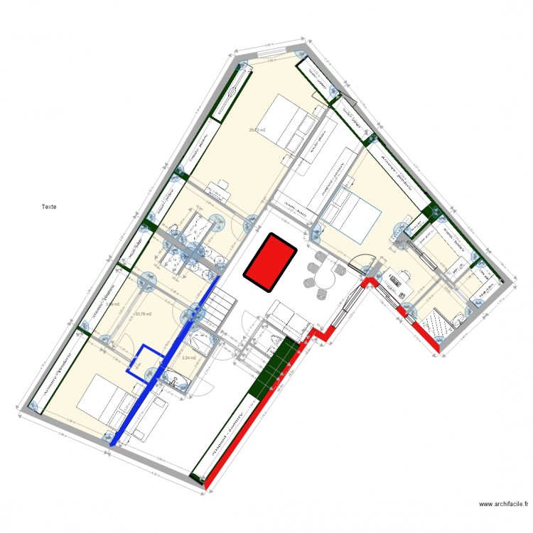 Plan. Plan de 0 pièce et 0 m2