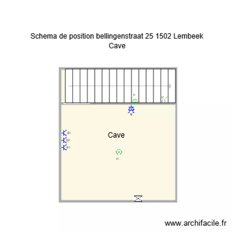 Lembeek Cave. Plan de 