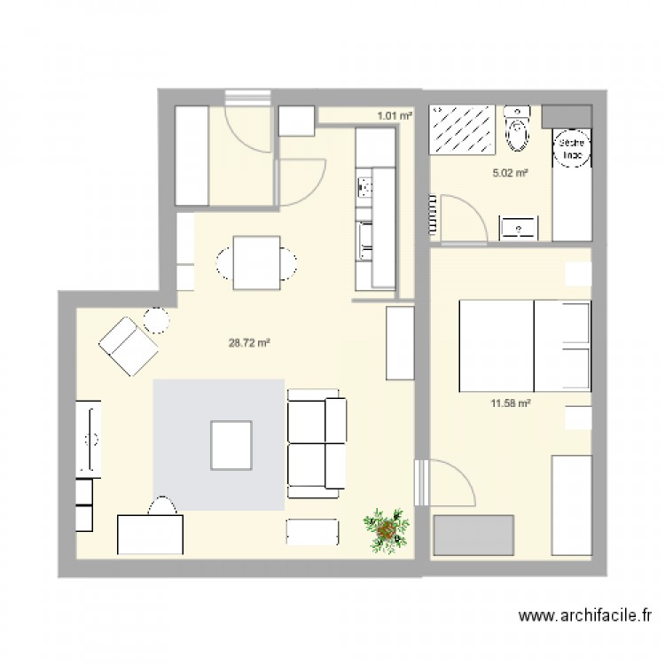 lilas 40. Plan de 0 pièce et 0 m2