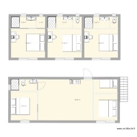 chambre double avec etage