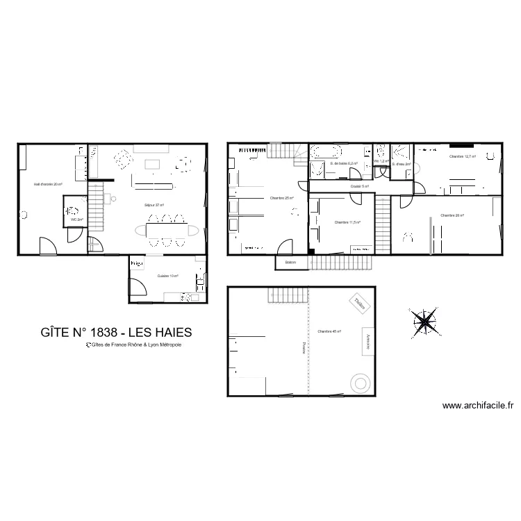 N 1838 LES HAIES. Plan de 