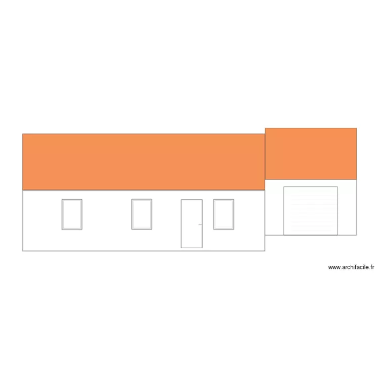 FACADE OUEST PC OK. Plan de 