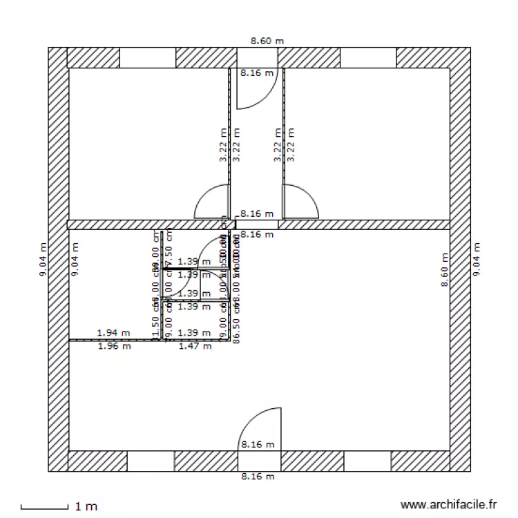 MAISON 1°. Plan de MAISON 1°. Plan de
