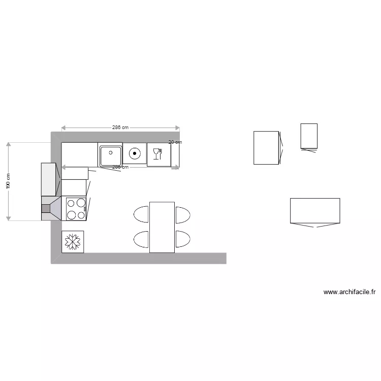 cuisine jo. Plan de 