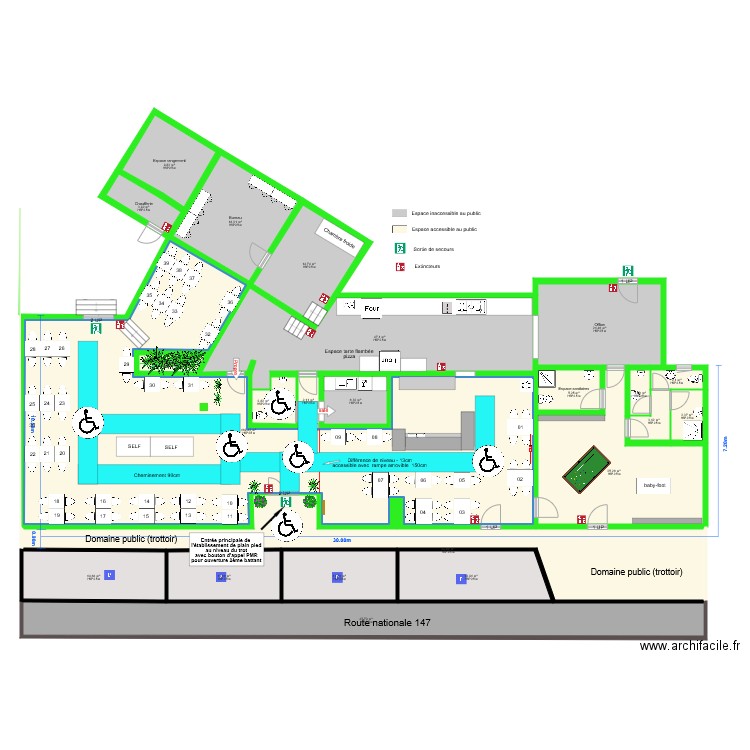 Plan accessibilté final 15 aout pièce 08. Plan de 0 pièce et 0 m2