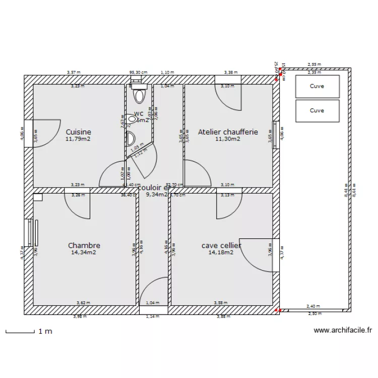 SAINT REMY RDC  ETAT ACTUEL. Plan de 