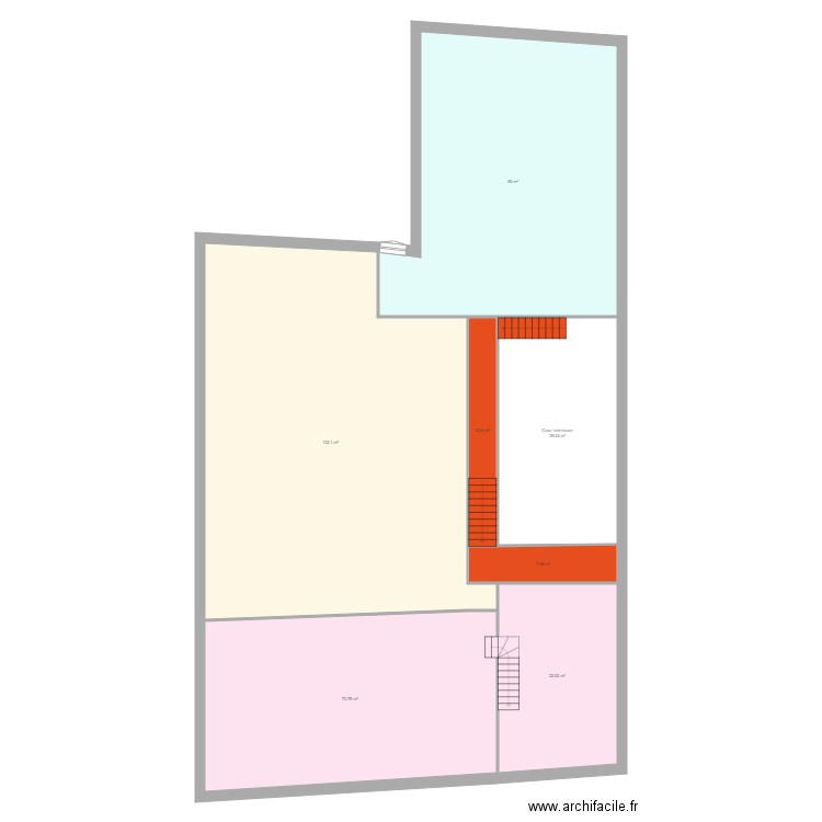 plan étage. Plan de 0 pièce et 0 m2