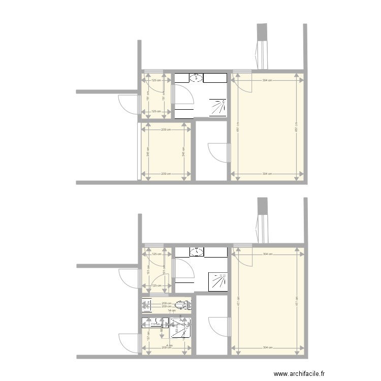 Salle de Bain Clermont 3. Plan de 0 pièce et 0 m2