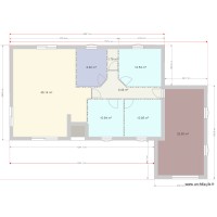 plan simple 99 m2 construction