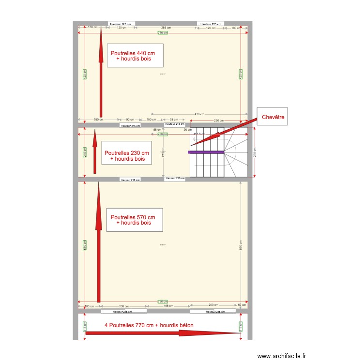 LOT B Plancher haut 1er Etage 25 11 2019. Plan de 0 pièce et 0 m2