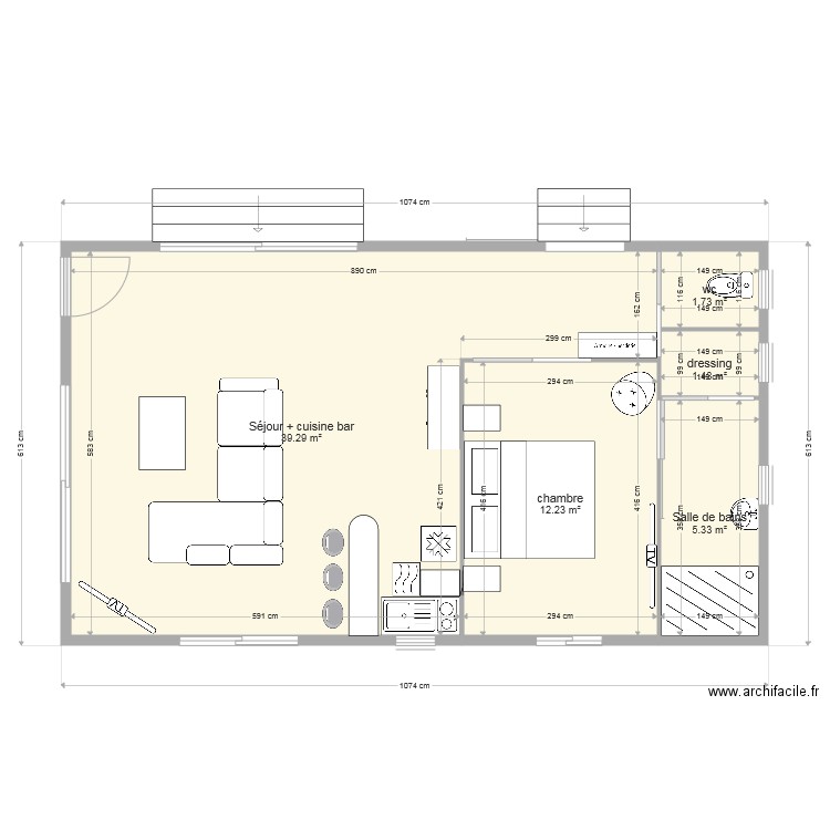 aile Laurent. Plan de 0 pièce et 0 m2