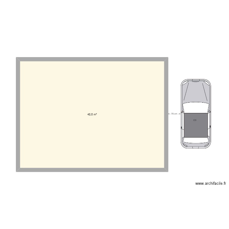 Garage 2. Plan de 0 pièce et 0 m2